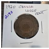 1920 Canada Large Cent Coin