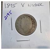 1895 Liberty Head V Nickel