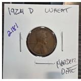 1924-D Lincoln Wheat Cent in Holder