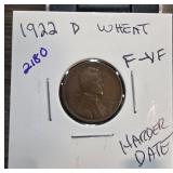 1922-D Lincoln Wheat Cent Coin