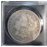 1892 Morgan Silver Dollar in Protective Case