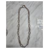 Sterling Silver and 18k Gold Necklace 60g