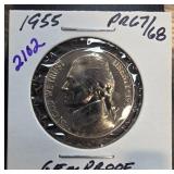 1955 Jefferson Nickel PCGS Gem Proof