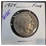 1924 Buffalo Nickel in Fine Condition