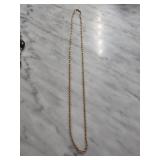 14k Gold Rope Chain Necklace, 3.2g
