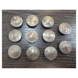 11 Buffalo Nickel Conchos