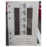 US Plate #1 Strip of 5 Stamps