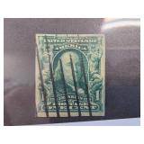 1906 Franklin USA 314 Imperforate Stamp
