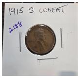 1915-S Lincoln Wheat Cent in Holder