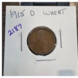 1915-D Lincoln Wheat Cent in Holder