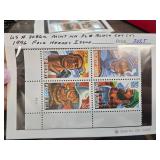 1996 US Folk Heroes Mint Stamp Block