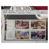 1997 Football Coaches Stamp Block Set