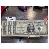 1935 US One Dollar Silver Certificates