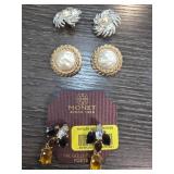 Monet Clip-On Earrings with Various Designs