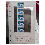 US Plate Number 2529 Coil Strip of 5 Mint NH