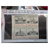 1979 American Architecture Plate Block