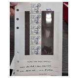 Plate Number Coil Strip of Five Stamps