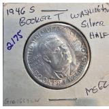 1946-S Booker T. Washington Silver Half MS62