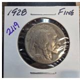 1928 Buffalo Nickel Graded Fine