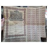 1930s Consejos Departamentales Bond With Coupons