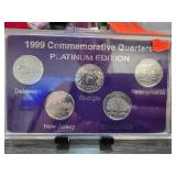 1999 Commemorative Quarters Platinum Edition