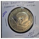 1966 Amelia Earhart Franklin Mint Sterling Medal