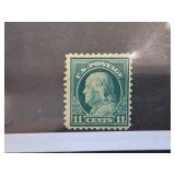 1917 U.S. Postage 11 Cents Franklin Stamp