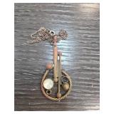 800 Silver Chain with Brutalist Pendant