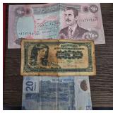 Three World Banknotes