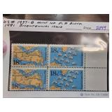 1981 Bicentennial Plate Block Stamps