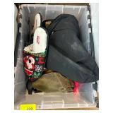 Box of Accessories and Slippers