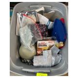 Large Bin of Mixed Apparel and Accessories