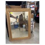 Rectangular Wall Mirror With Ornate Frame