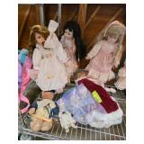 Porcelain and Cloth Dolls