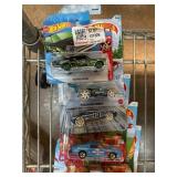Nine Hot Wheels Die-Cast Cars