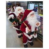 Santa Claus Figures in Festive Attire
