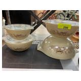 Pyrex Beige Cinderella Mixing Bowl Set