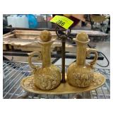 Ceramic Cruets with Stand