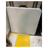 White Folding Table with Handles