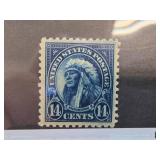 1923 14-Cent American Indian Stamp