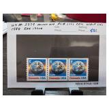 1988 US #2279 Mint Coil Strip of Three Stamps