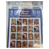 United States Stamps Featuring Classic Movie Monst