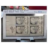 1974 Robert Frost 10c Mint Block Stamps