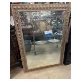 Rectangular Wall Mirror With Ornate Frame