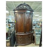 Wooden Armoire Wardrobe With Drawers and Shelves