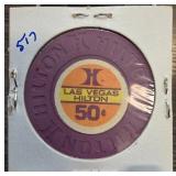 Las Vegas Hilton 50 Cent Casino Chip