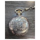Decorative Quartz Pocket Watch with Chain