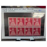 1968 US Airmail Stamps Block of Eight