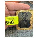 Framed Portrait Tintype of a Man