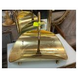 Brass Fireplace Ash Scuttle with Handle